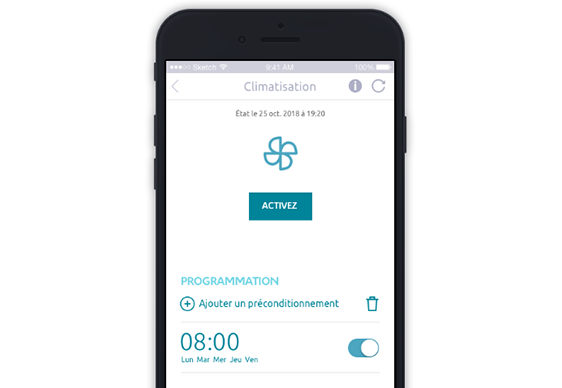 Préparez la température à bord
